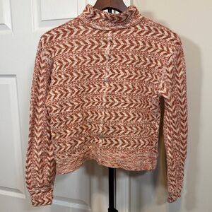 BKE Red and White Women's Sweater